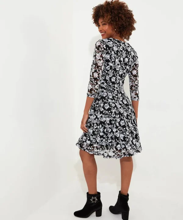 Outlet Joe Browns Favourite Zip Lace Dress Black