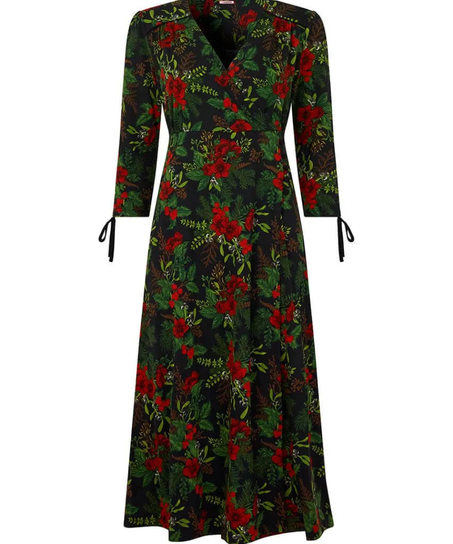 festive_flora_jersey_dres_0.webp Outlet Joe Browns Festive Flora Jersey Dress Black