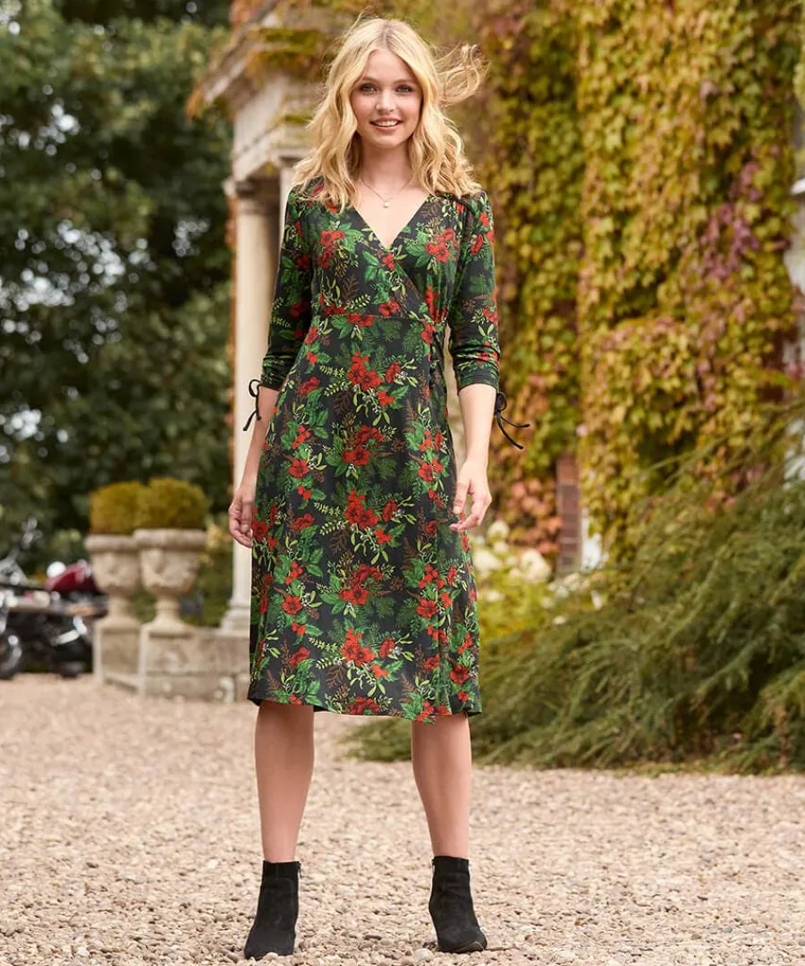 festive_flora_jersey_dres_1.webp Outlet Joe Browns Festive Flora Jersey Dress Black