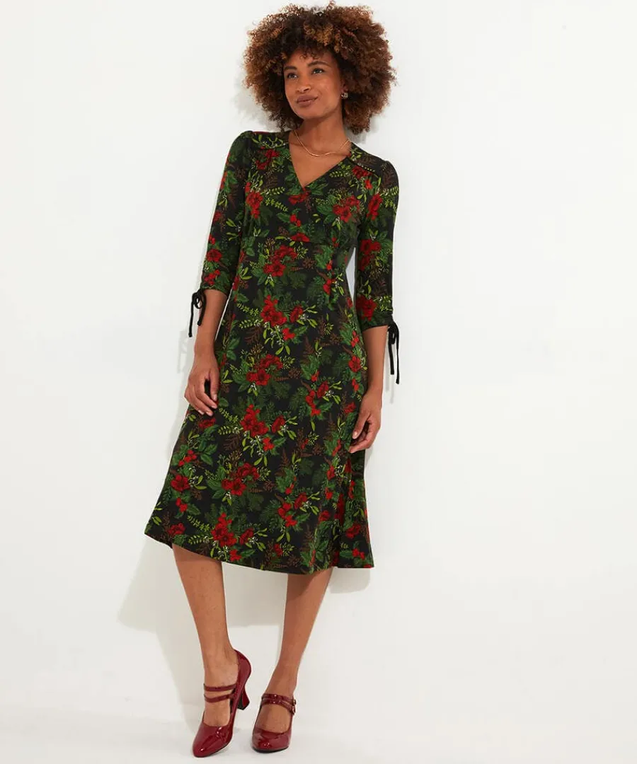 festive_flora_jersey_dres_3.webp Outlet Joe Browns Festive Flora Jersey Dress Black