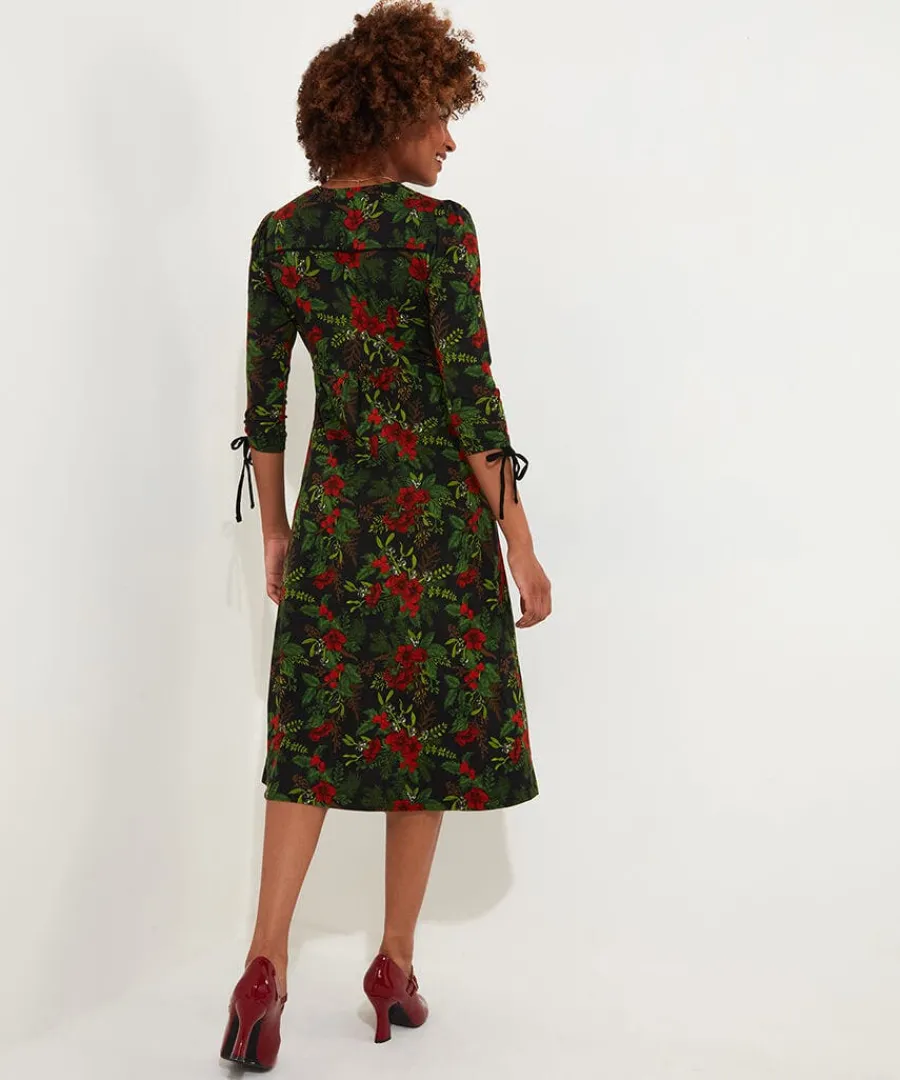 festive_flora_jersey_dres_4.webp Outlet Joe Browns Festive Flora Jersey Dress Black