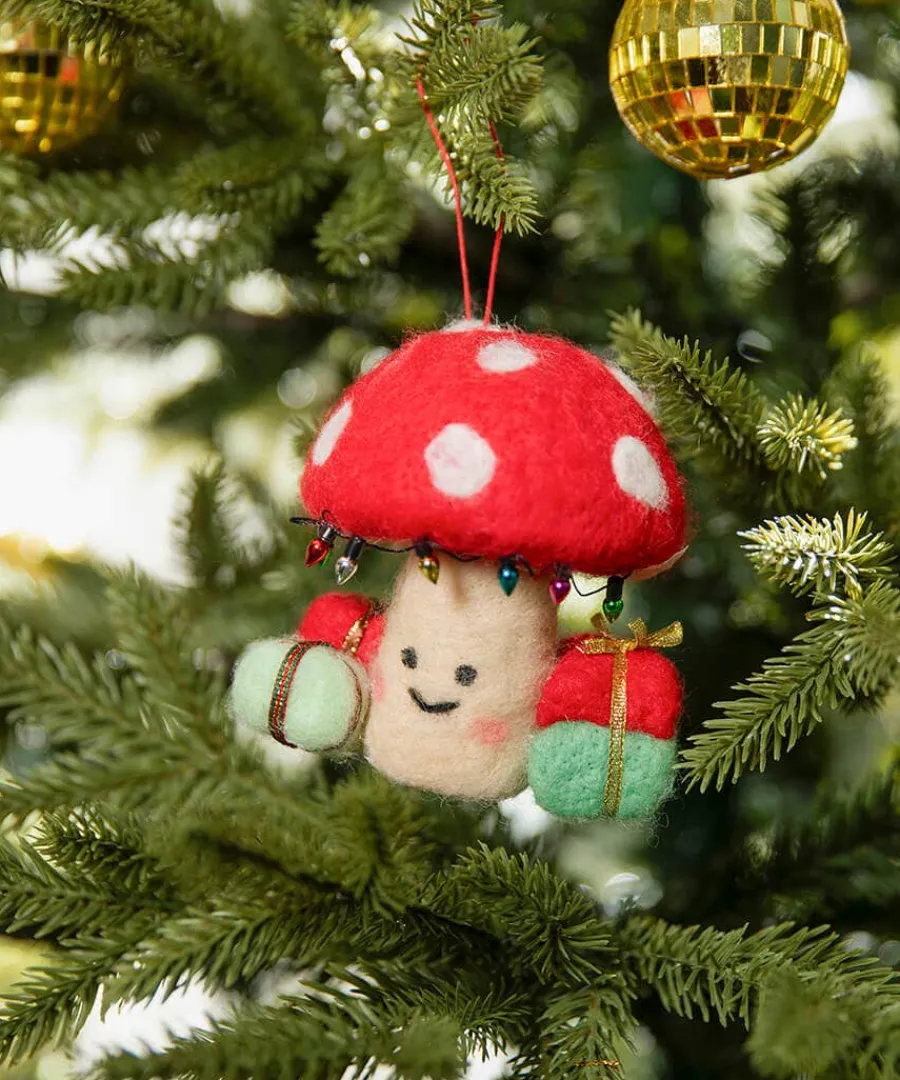 festive_fungi_hanging_chr_2.webp Online Joe Browns Festive Fungi Hanging Christmas Decoration Red