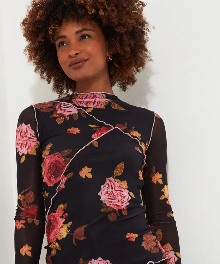 florence_mesh_top_2.webp Fashion Joe Browns Florence Mesh Top Black
