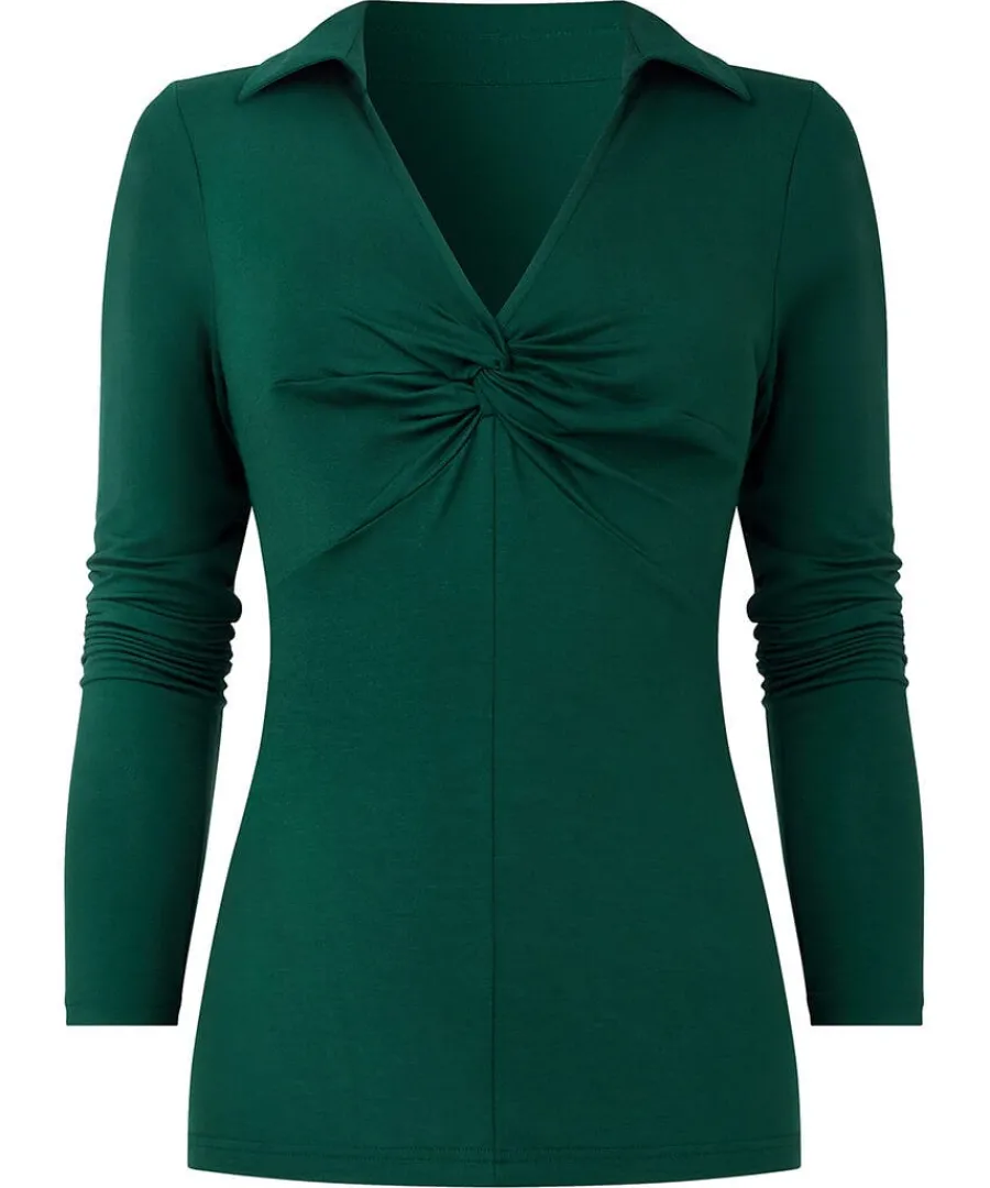 forest_twist_front_top_0.webp Clearance Joe Browns Forest Twist Front Top Forest Green