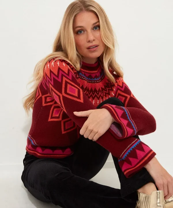 Hot Joe Browns Forever Fun Jumper Red