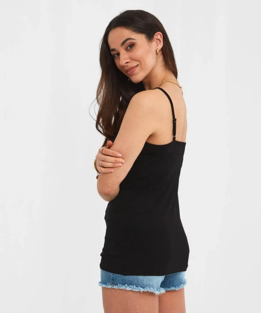 forever_joes_essential_ca_2.webp Cheap Joe Browns Forever Joe's Essential Cami Black / White / Coral