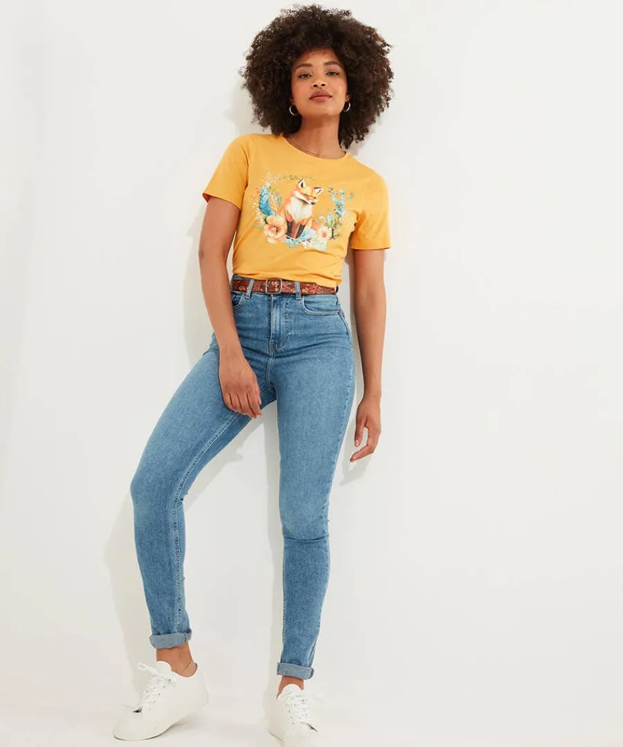 foxy_tshirt_1.webp New Joe Browns Foxy T-Shirt Ochre