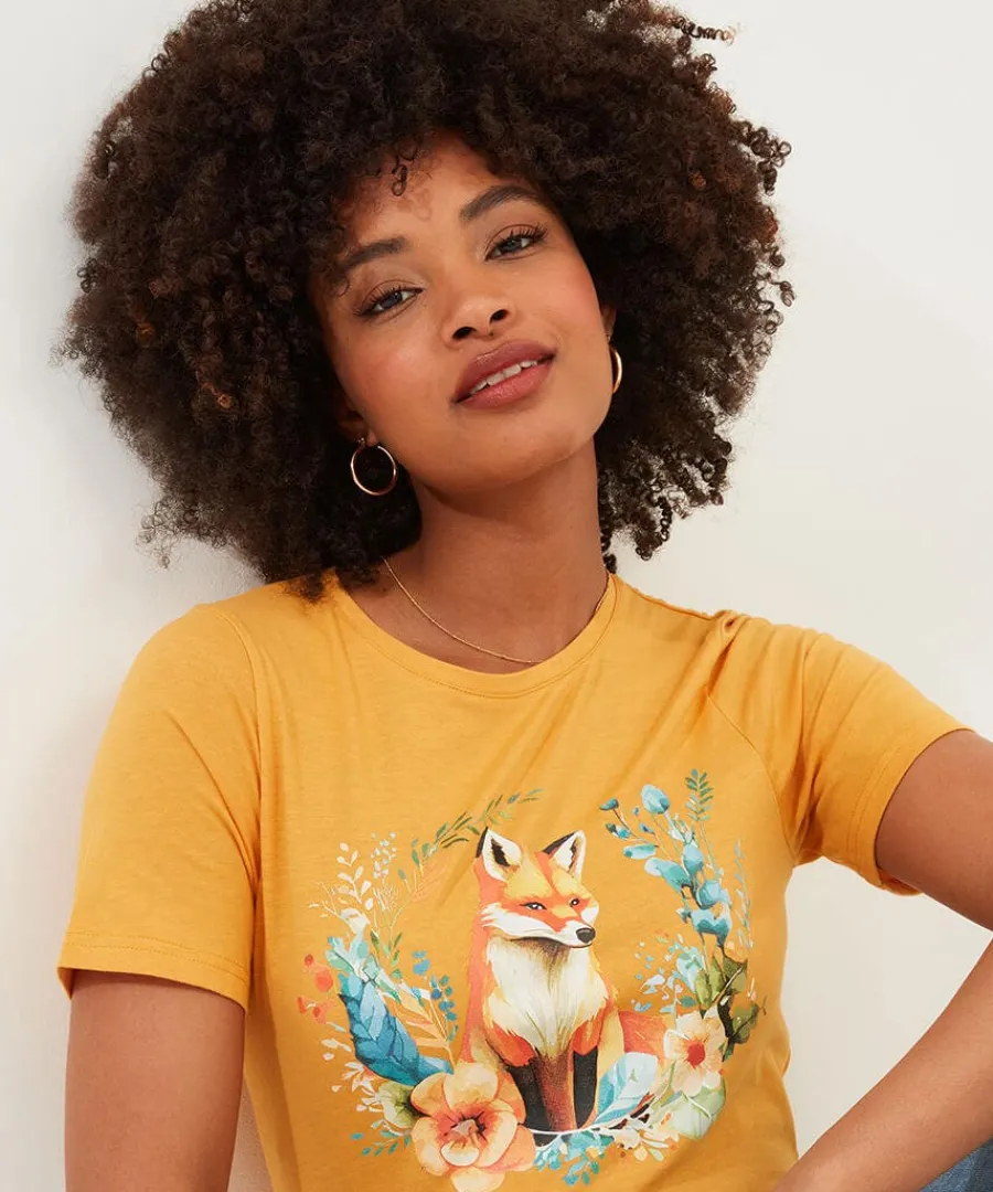 foxy_tshirt_3.webp New Joe Browns Foxy T-Shirt Ochre