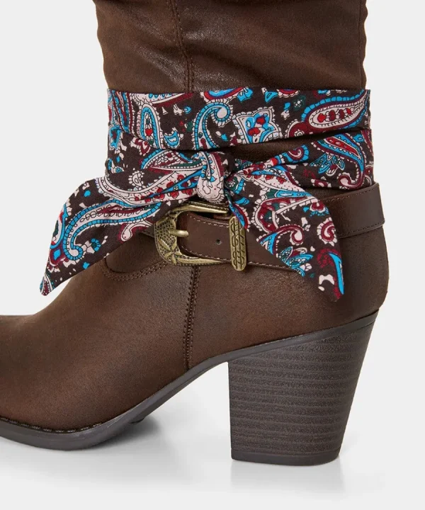 Cheap Joe Browns Free Spirit Bandana Boots Brown