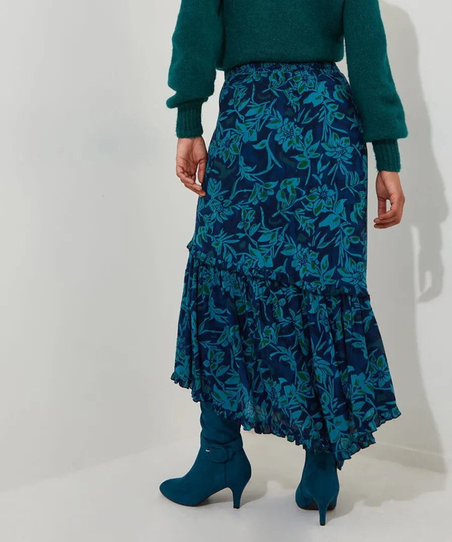freya_floral_skirt_3.webp New Joe Browns Freya Floral Skirt Blue