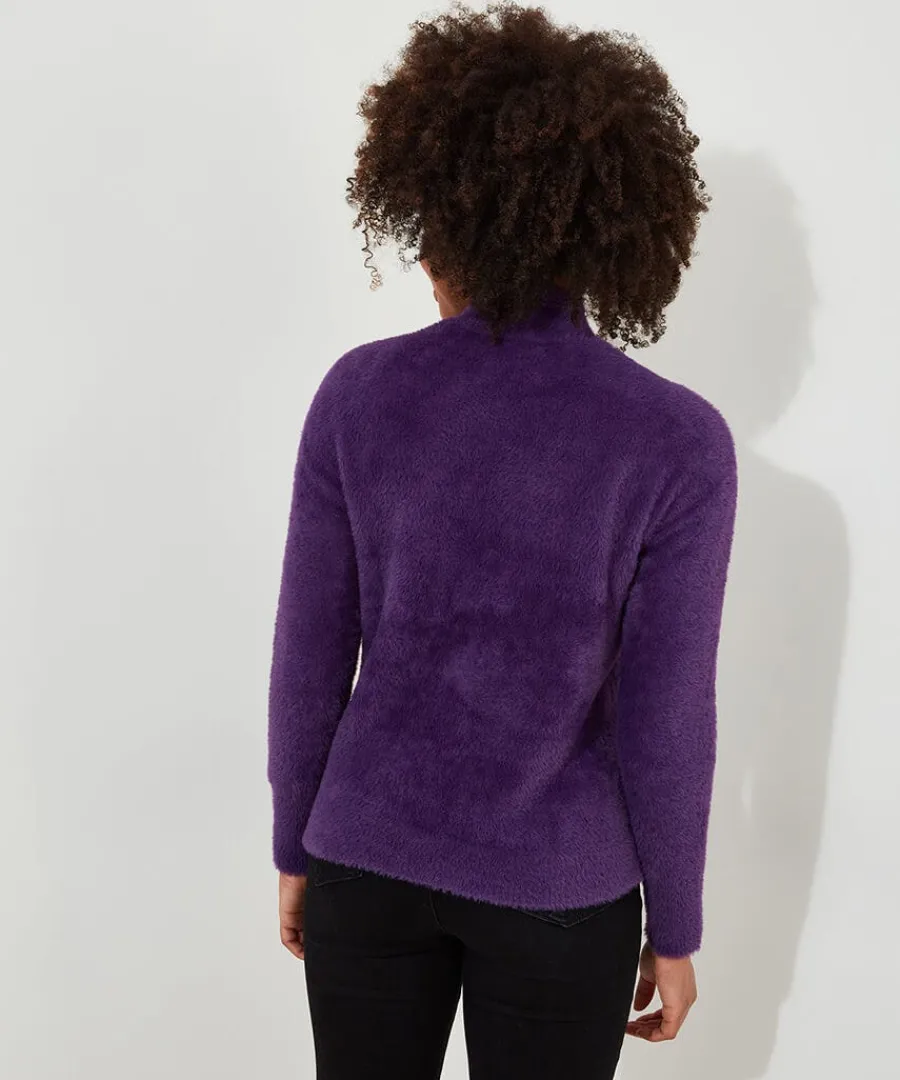 fun_and_fluffy_high_neck__4.webp Outlet Joe Browns Fun And Fluffy High Neck Jumper Purple