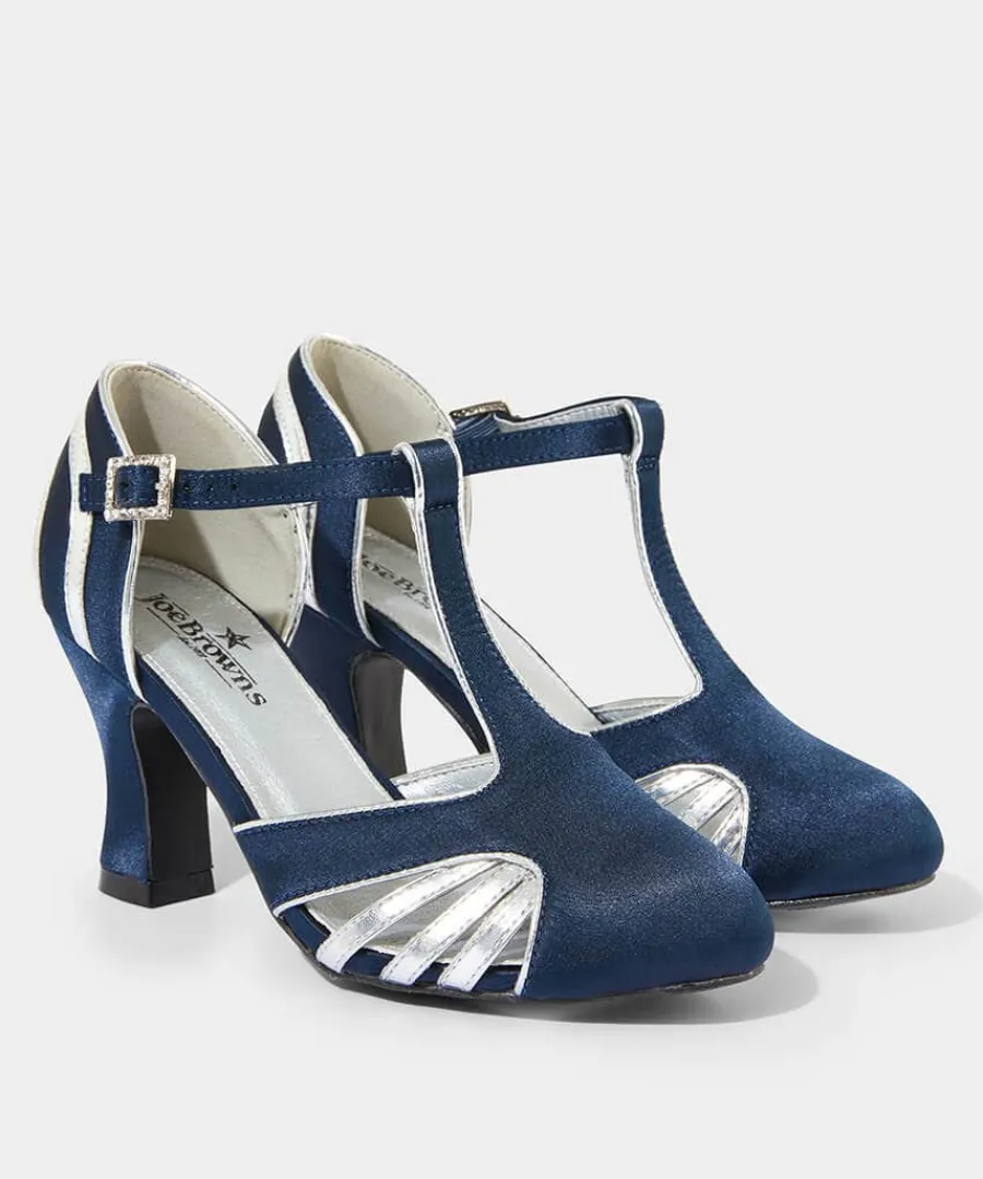 gatsby_shimmer_t_bar_shoe_2.webp Sale Joe Browns Gatsby Shimmer T Bar Shoes Navy