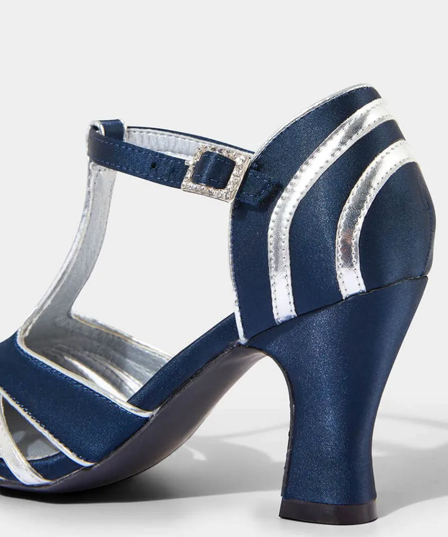 gatsby_shimmer_t_bar_shoe_4.webp Sale Joe Browns Gatsby Shimmer T Bar Shoes Navy