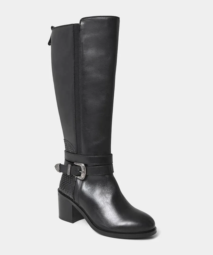 gigi_premium_leather_ride_2.webp Outlet Joe Browns Gigi Premium Leather Rider Boots Black