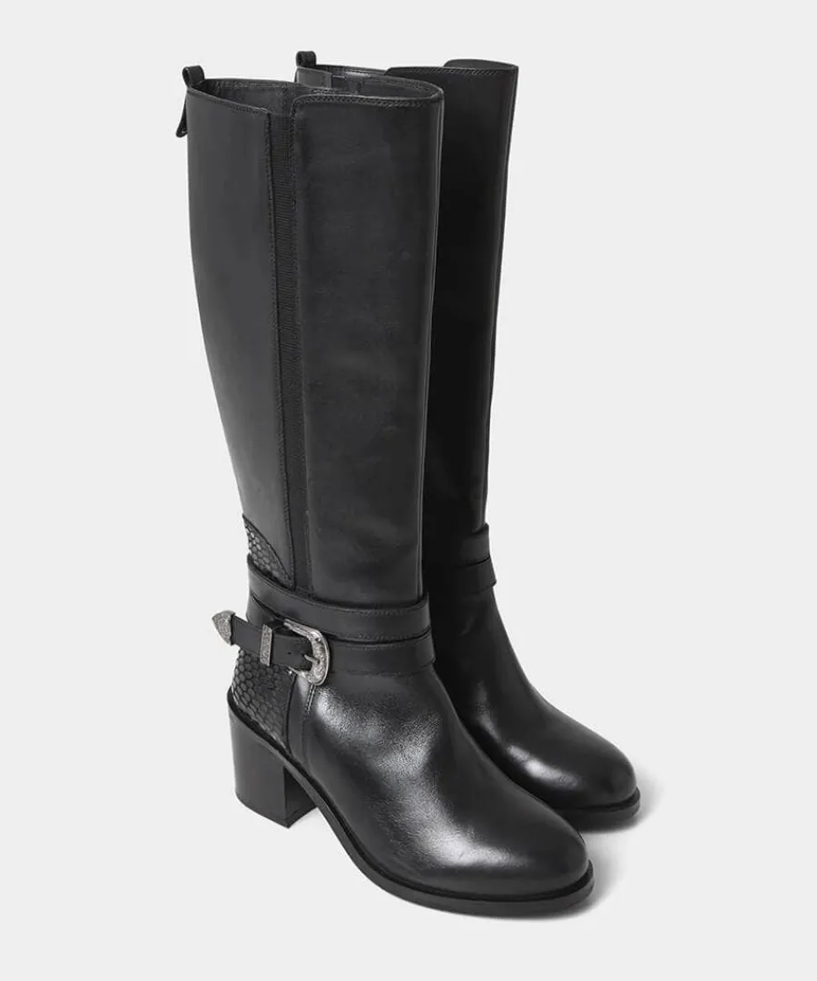 gigi_premium_leather_ride_3.webp Outlet Joe Browns Gigi Premium Leather Rider Boots Black