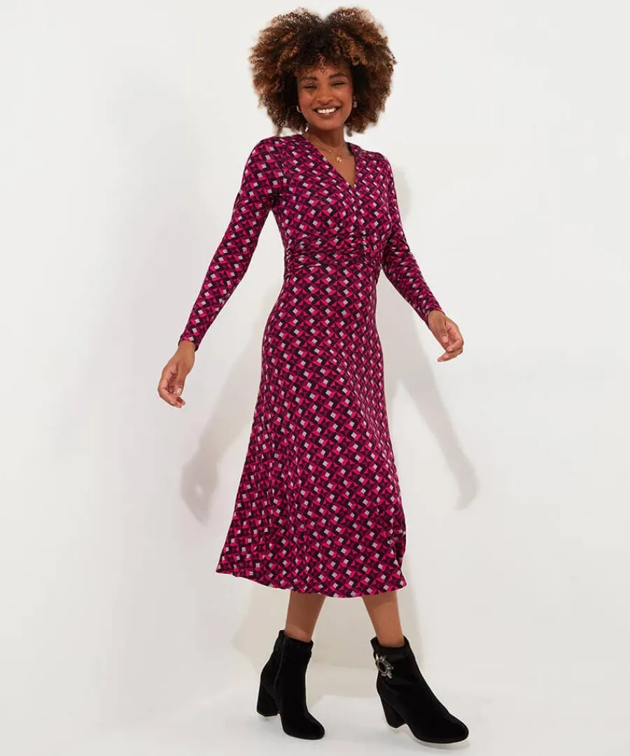 glorious_geo_jersey_dress_1.webp Cheap Joe Browns Glorious Geo Jersey Dress Pink