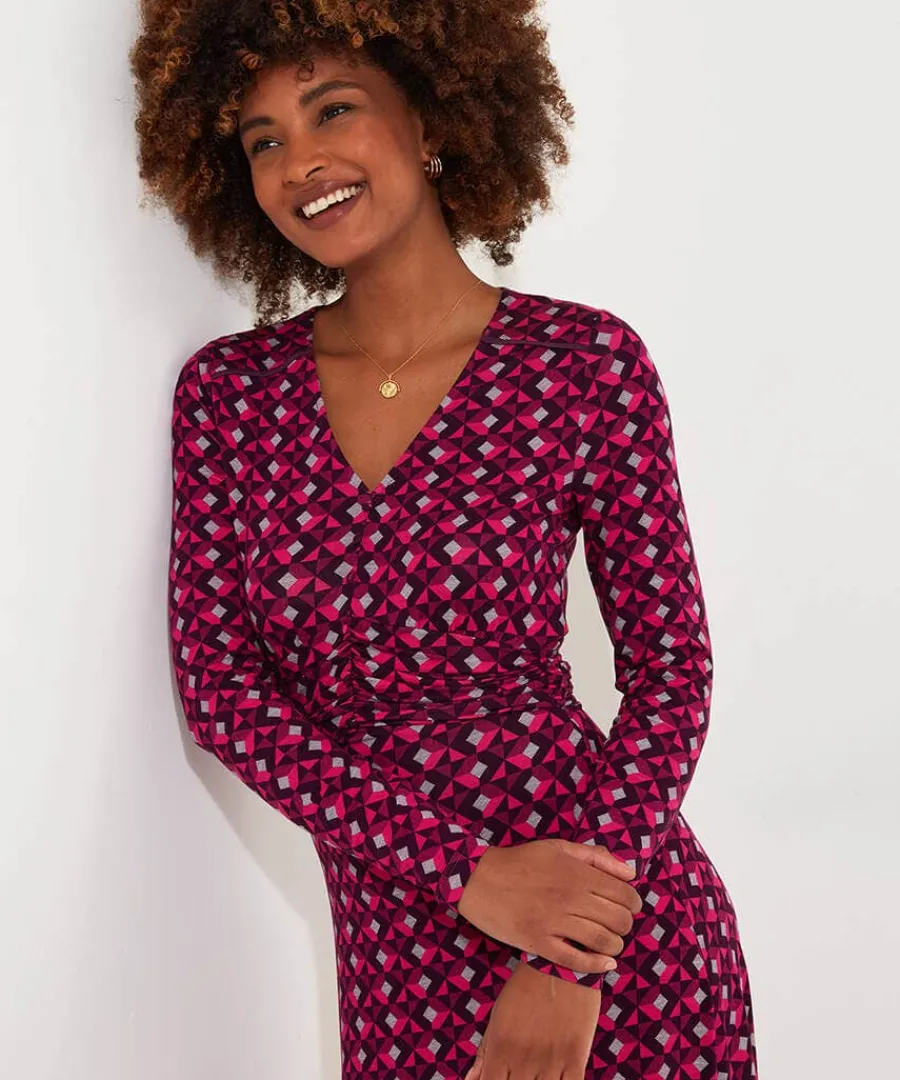 glorious_geo_jersey_dress_3.webp Cheap Joe Browns Glorious Geo Jersey Dress Pink