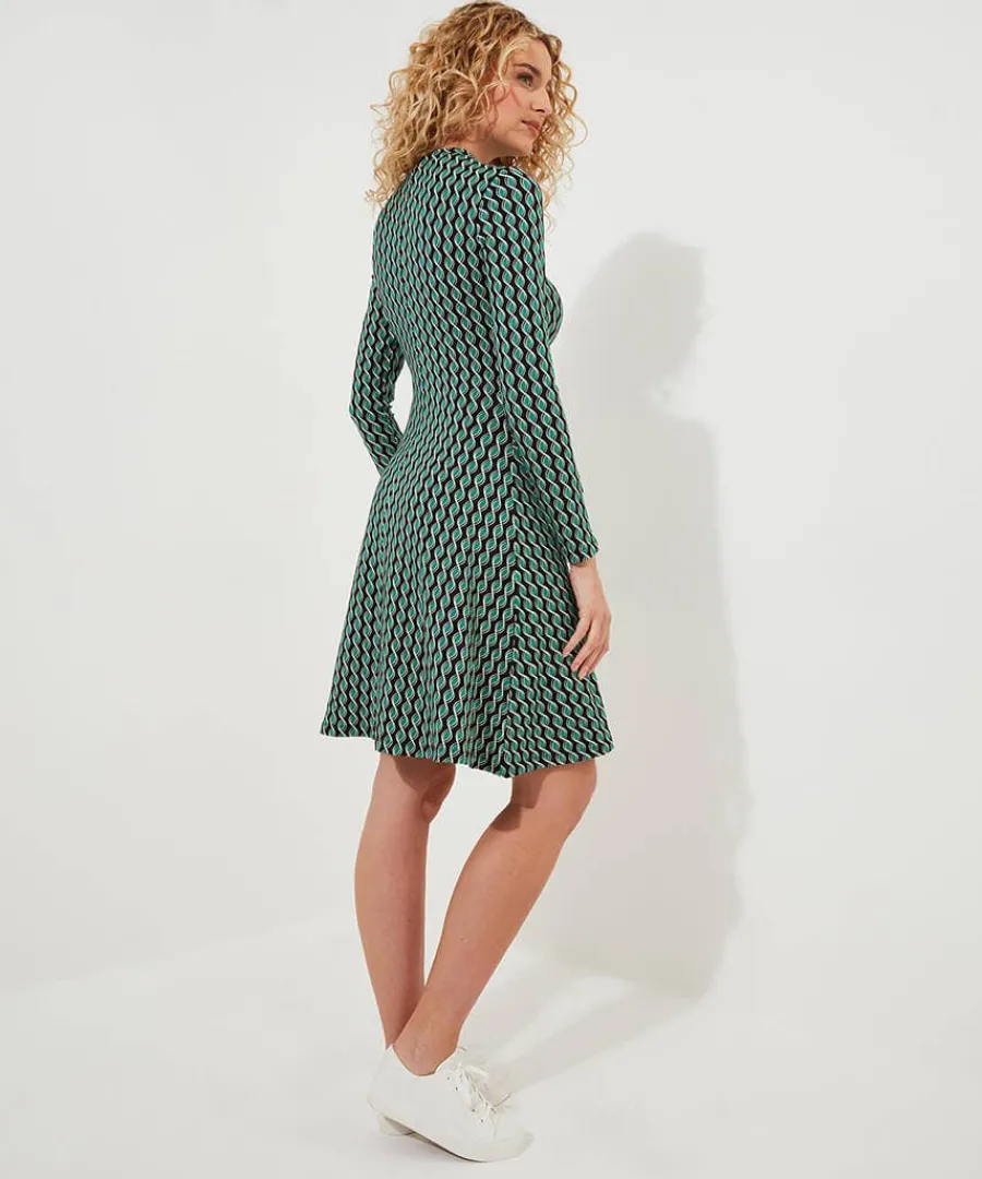gorgeous_geo_jersey_dress_2.webp Fashion Joe Browns Gorgeous Geo Jersey Dress Green