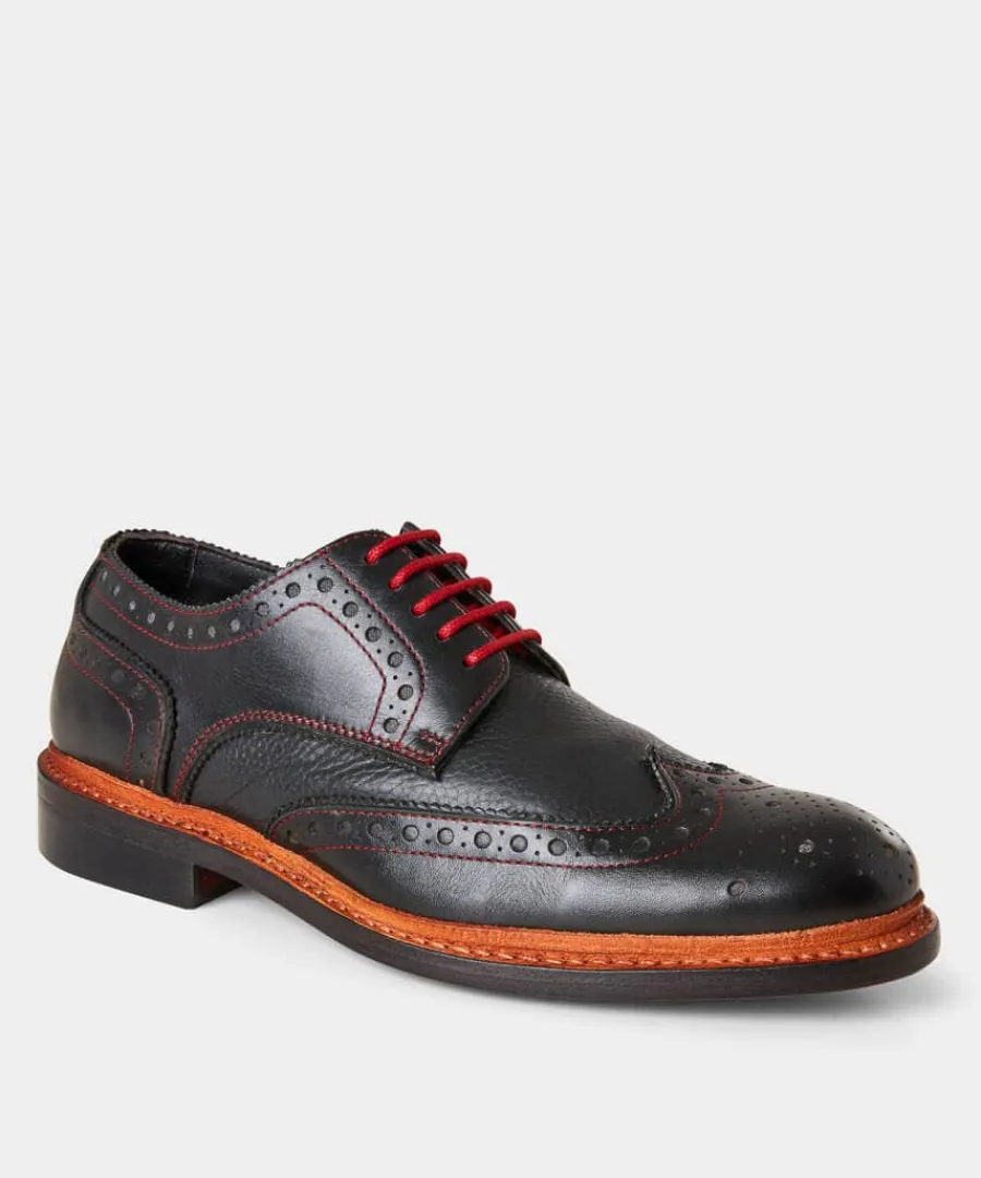 hand_lasted_leather_brogu_0.webp Online Joe Browns Hand Lasted Leather Brogues Black