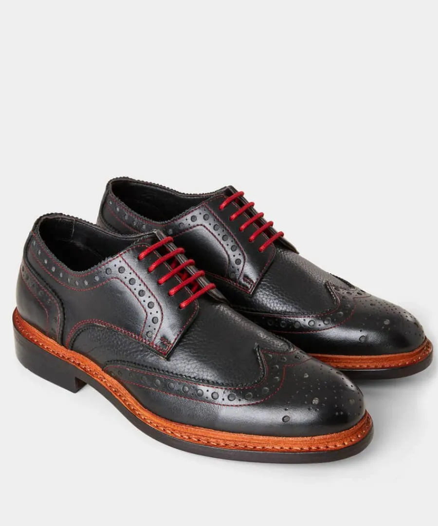 hand_lasted_leather_brogu_1.webp Online Joe Browns Hand Lasted Leather Brogues Black