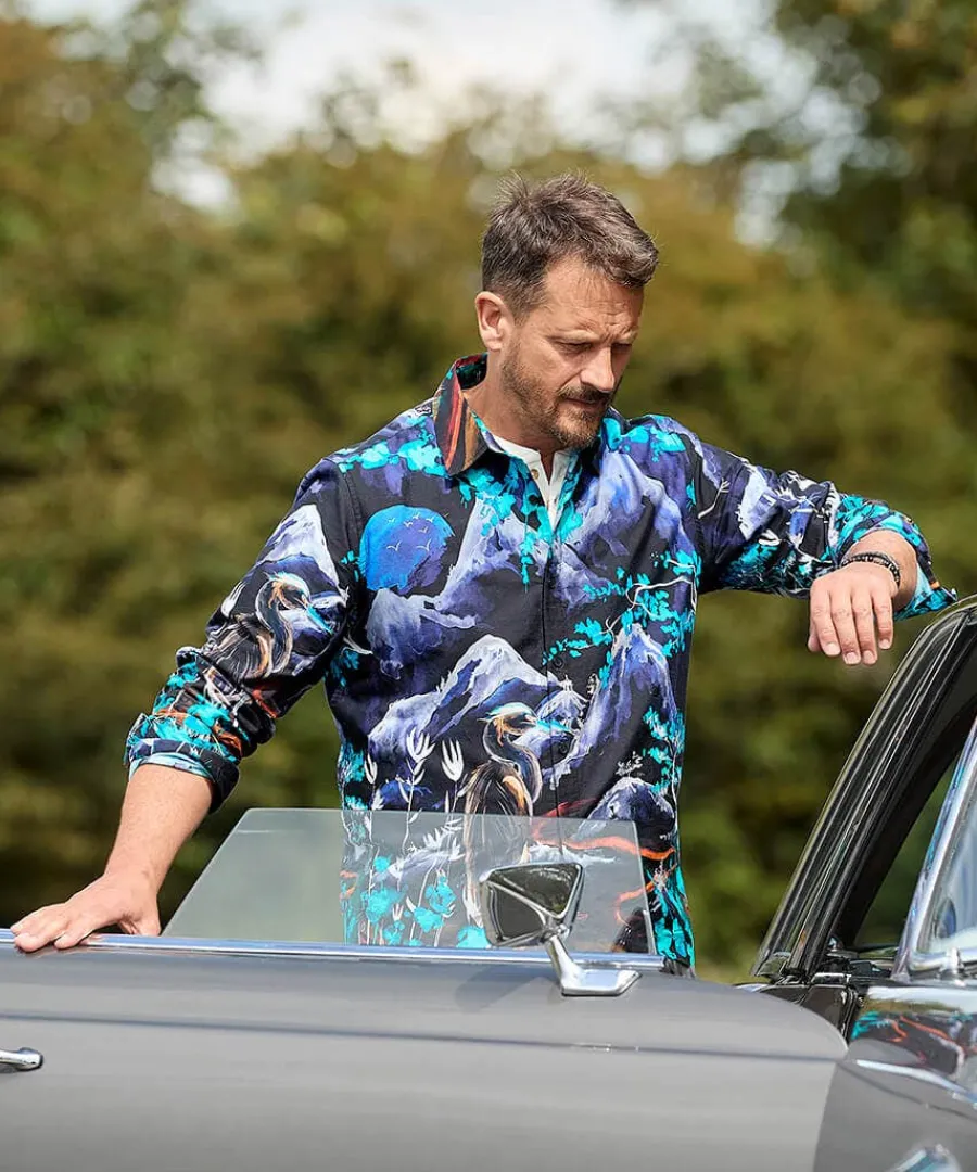 hand_painted_print_shirt_5.webp Best Sale Joe Browns Hand Painted Print Shirt Black