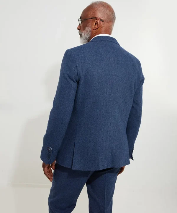 New Joe Browns Handsome Herringbone Blazer Navy