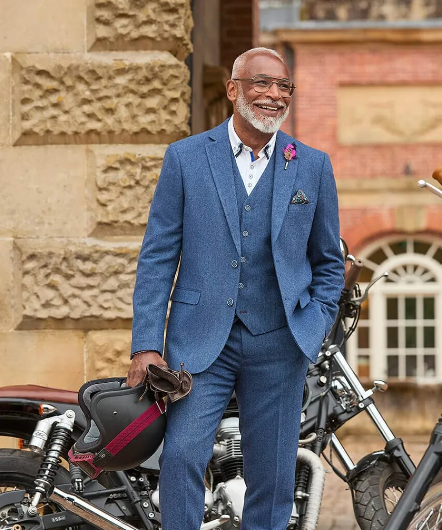 handsome_herringbone_blaz_5.webp New Joe Browns Handsome Herringbone Blazer Navy