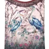 Clearance Joe Browns Harmonious Herons Reversible Throw Charcoal