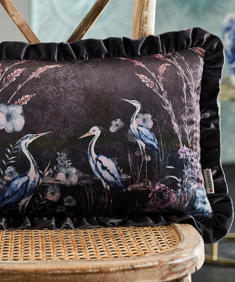harmonious_herons_reversi_3.webp New Joe Browns Harmonious Herons Reversible Cushion Charcoal