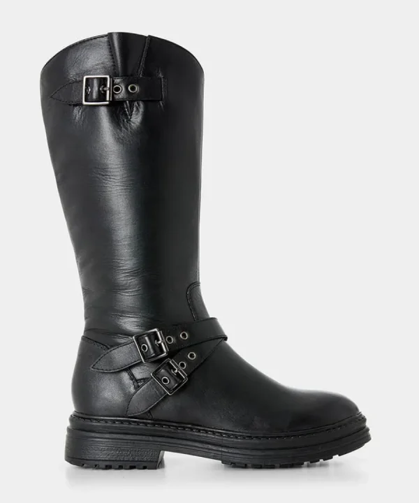Fashion Joe Browns Harper Tall Leather Boots Black