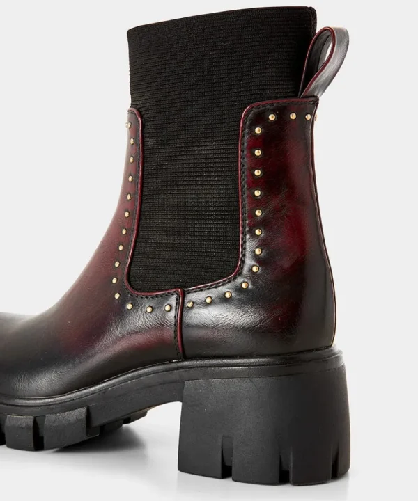 Fashion Joe Browns Here And Now Chunky Boots Deep Burgundy