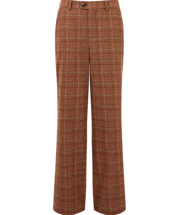 Shop Joe Browns Heritage Check Trousers Brown