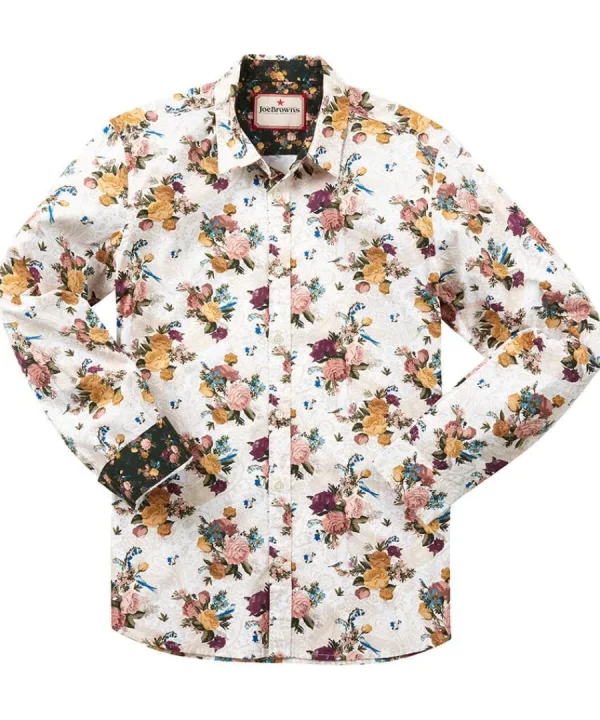 Flash Sale Joe Browns Heritage Floral Shirt Cream
