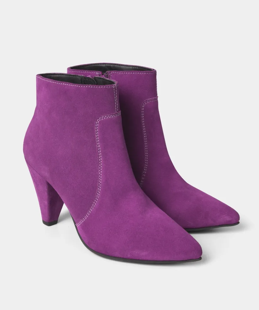 im_obsessed_suede_bootees_2.webp Outlet Joe Browns I'm Obsessed Suede Bootees Violet / Black
