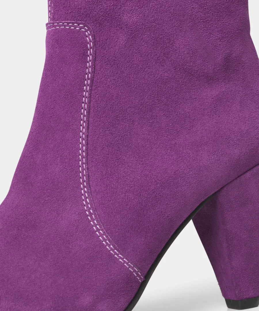 im_obsessed_suede_bootees_3.webp Outlet Joe Browns I'm Obsessed Suede Bootees Violet / Black
