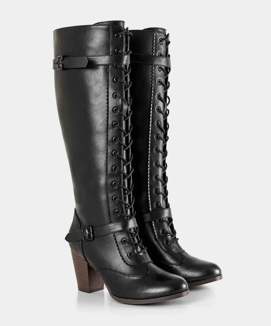 in_brooklyn_lace_up_boots_2.webp Cheap Joe Browns In Brooklyn Lace Up Boots Black