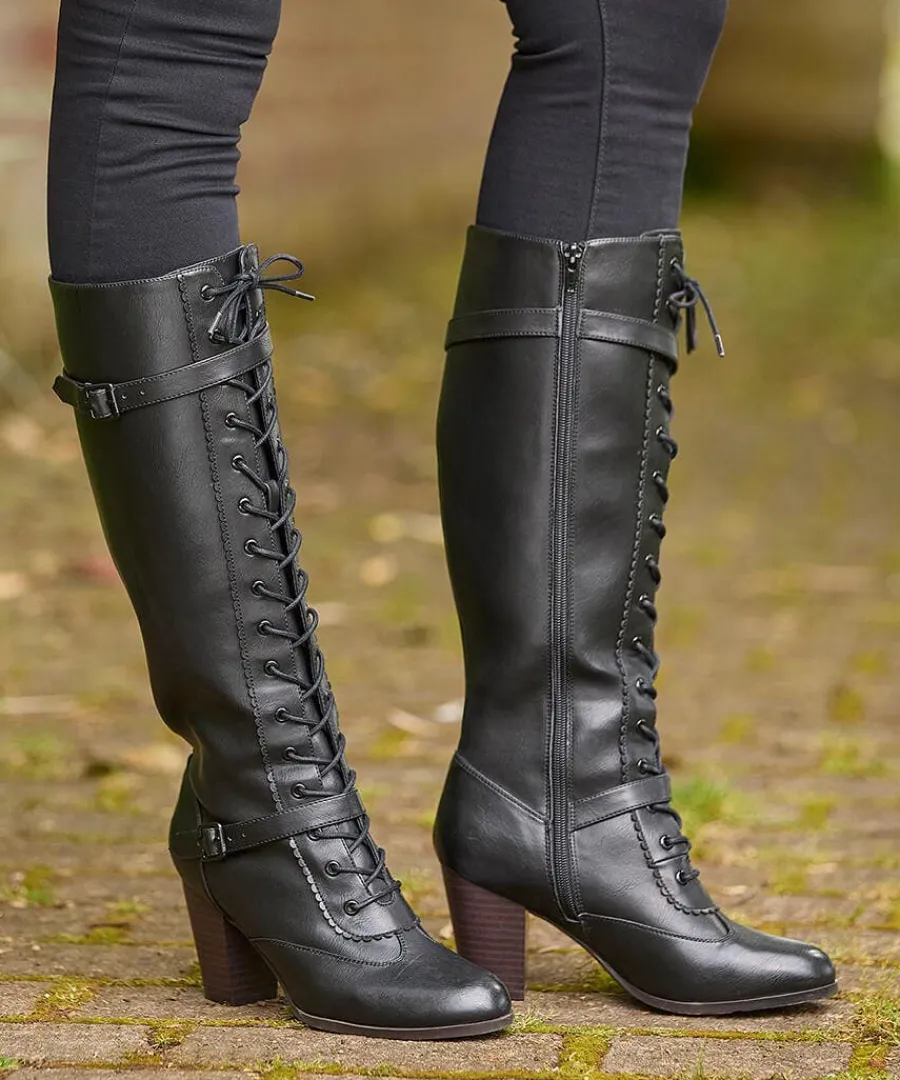 in_brooklyn_lace_up_boots_5.webp Cheap Joe Browns In Brooklyn Lace Up Boots Black