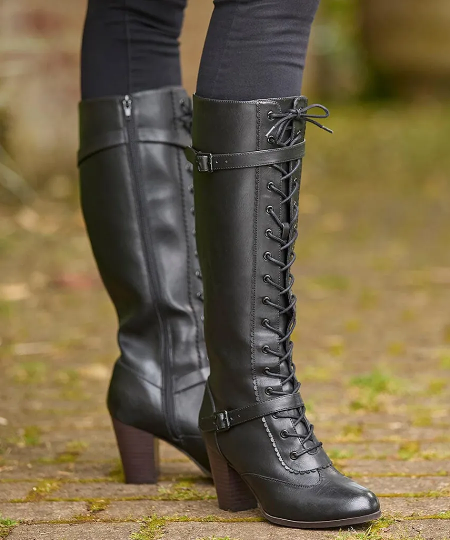 in_brooklyn_lace_up_boots_6.webp Cheap Joe Browns In Brooklyn Lace Up Boots Black