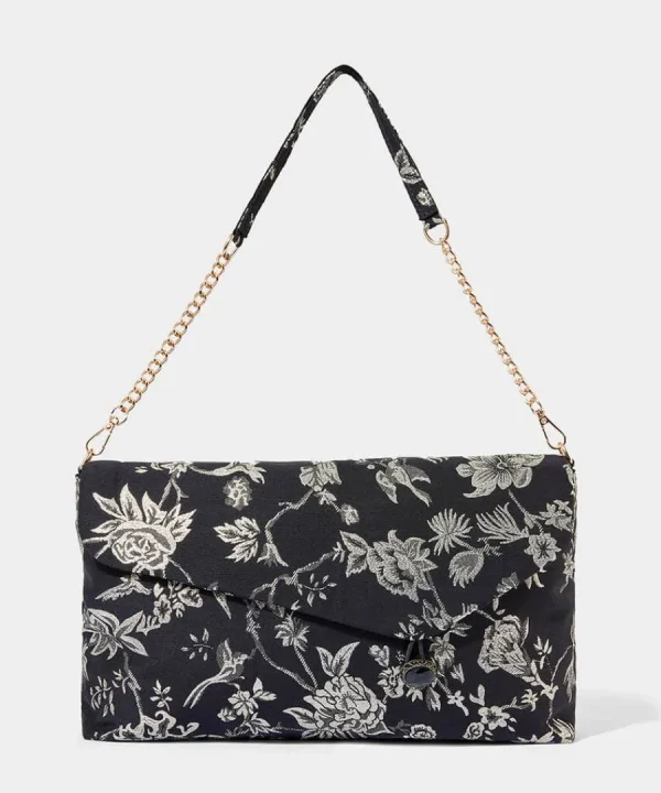 New Joe Browns Into The Night Jewelled Bag Gold/Black