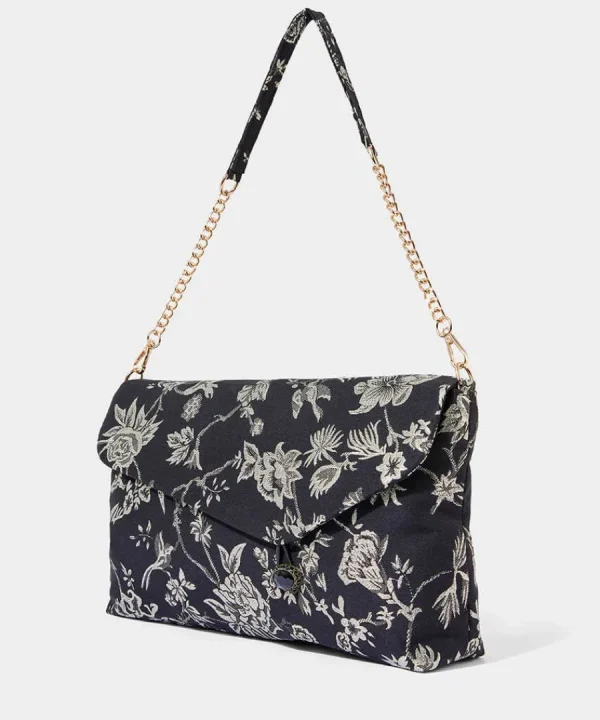 New Joe Browns Into The Night Jewelled Bag Gold/Black