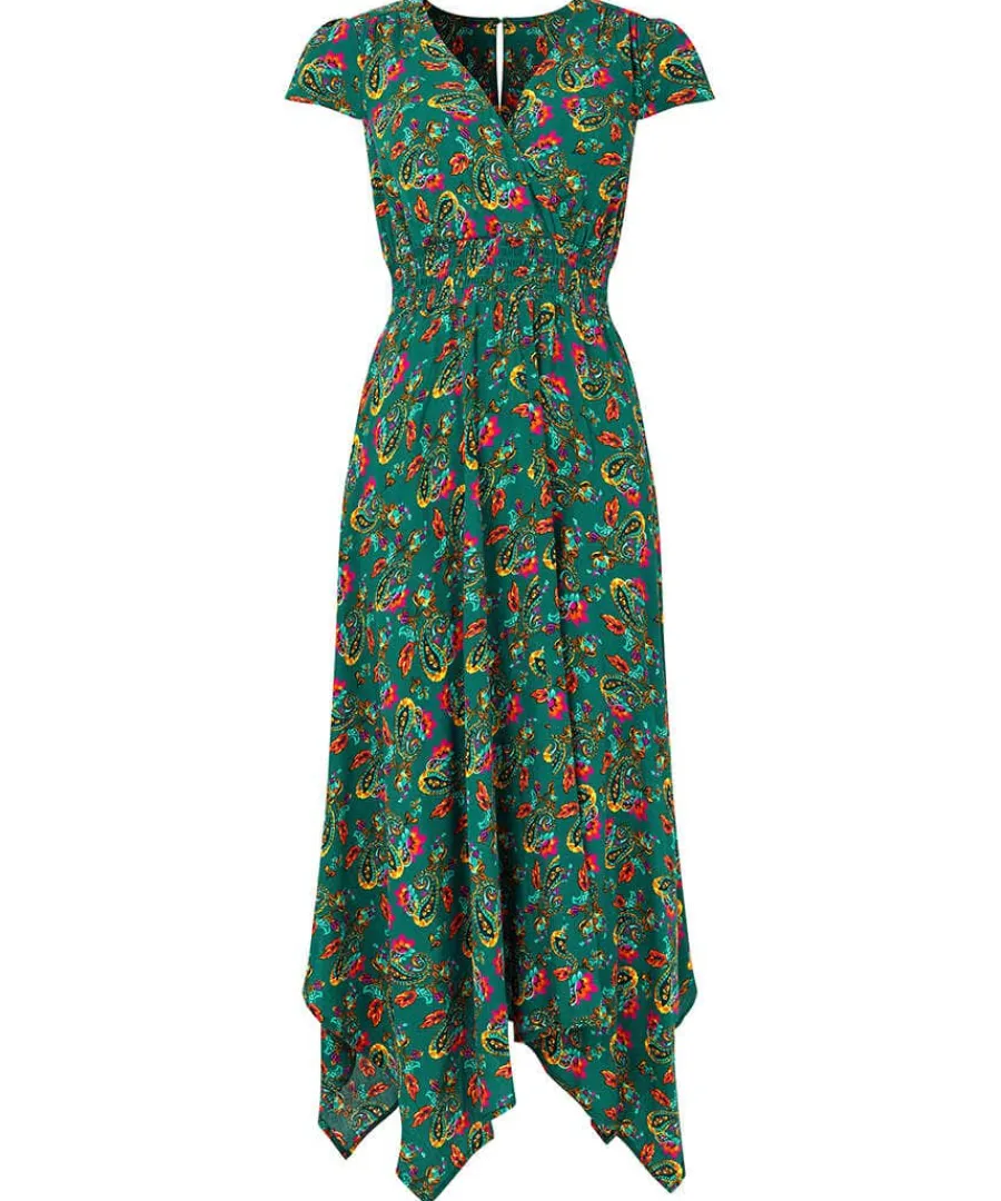 iris_dippy_hem_dress_0.webp Flash Sale Joe Browns Iris Dippy Hem Dress Green