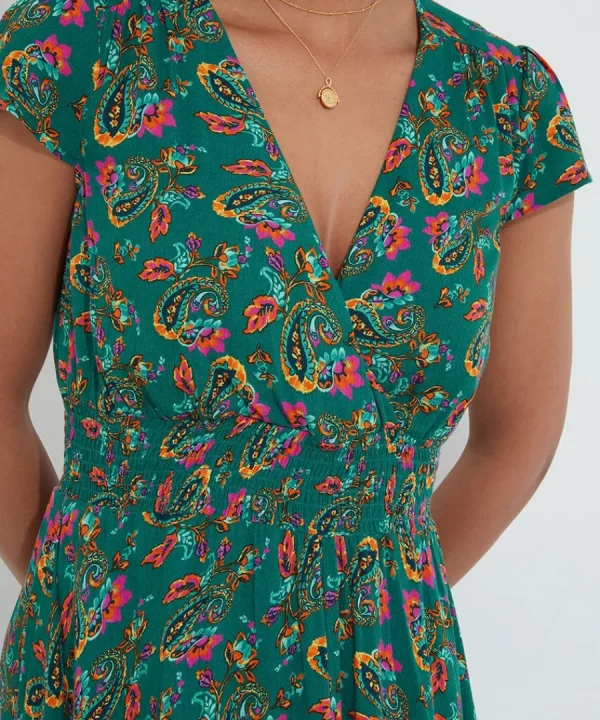 Flash Sale Joe Browns Iris Dippy Hem Dress Green