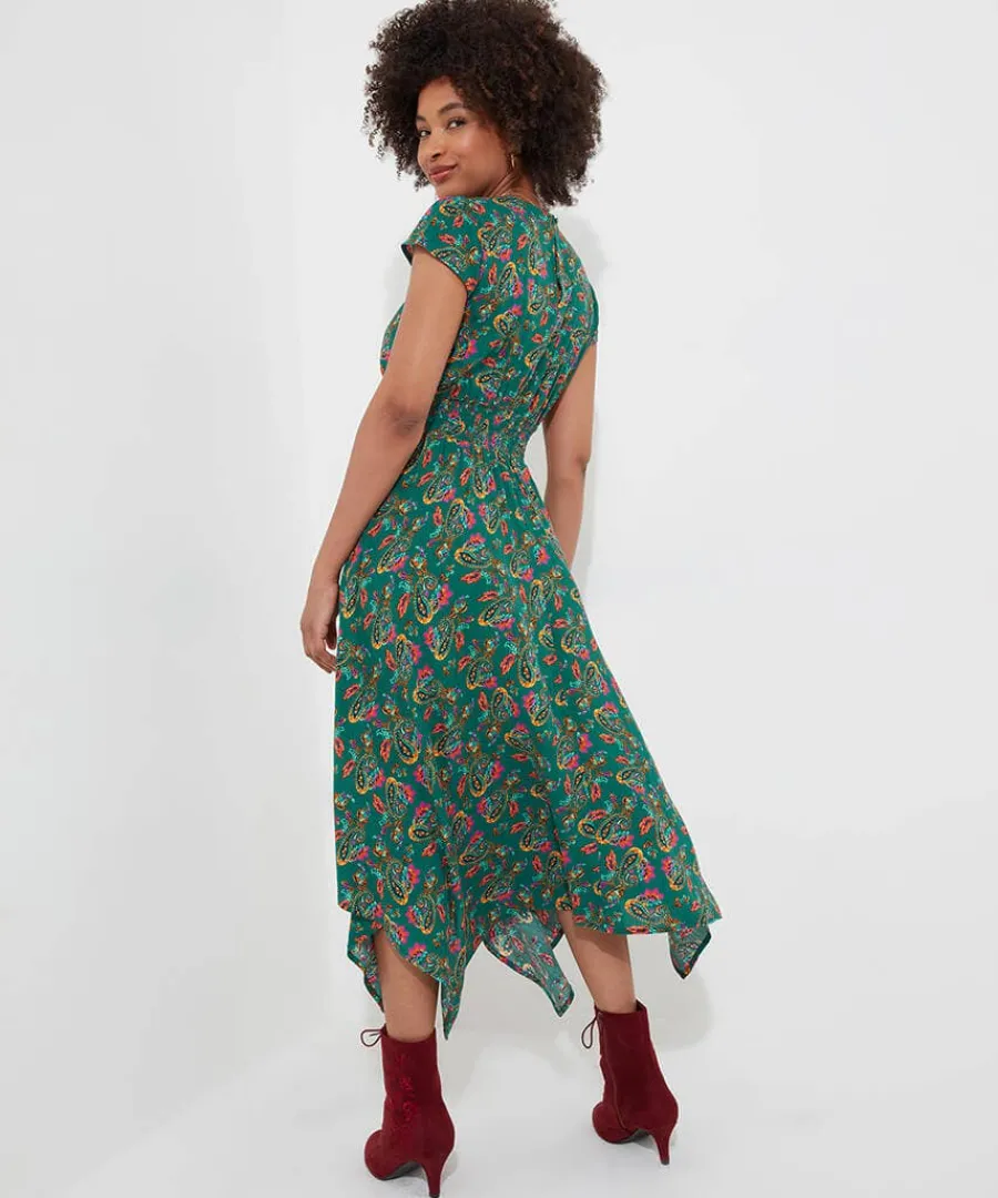iris_dippy_hem_dress_4.webp Flash Sale Joe Browns Iris Dippy Hem Dress Green