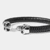Cheap Joe Browns Ivar Double Skull Bracelet Black