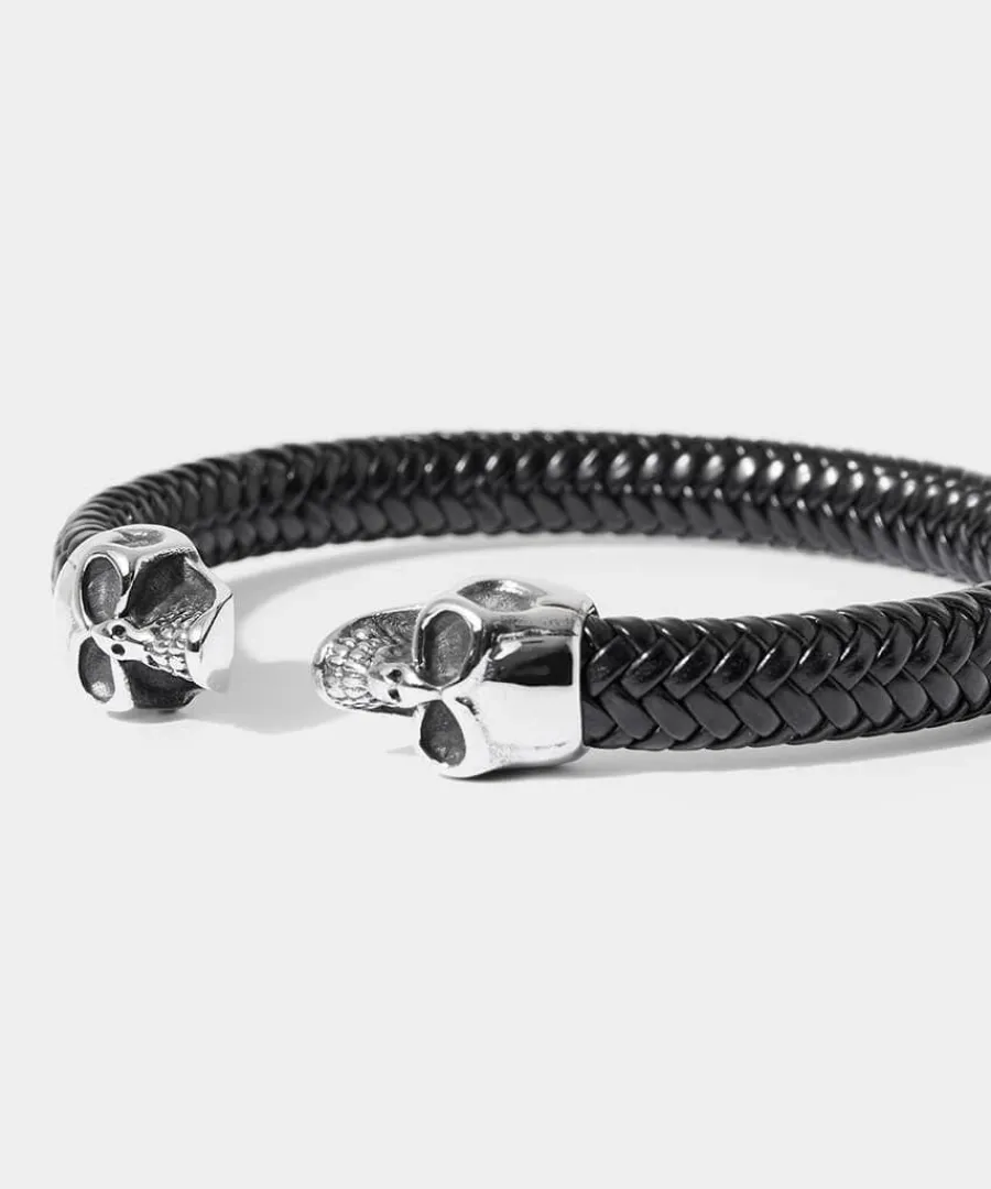 ivar_double_skull_bracele_0.webp Cheap Joe Browns Ivar Double Skull Bracelet Black