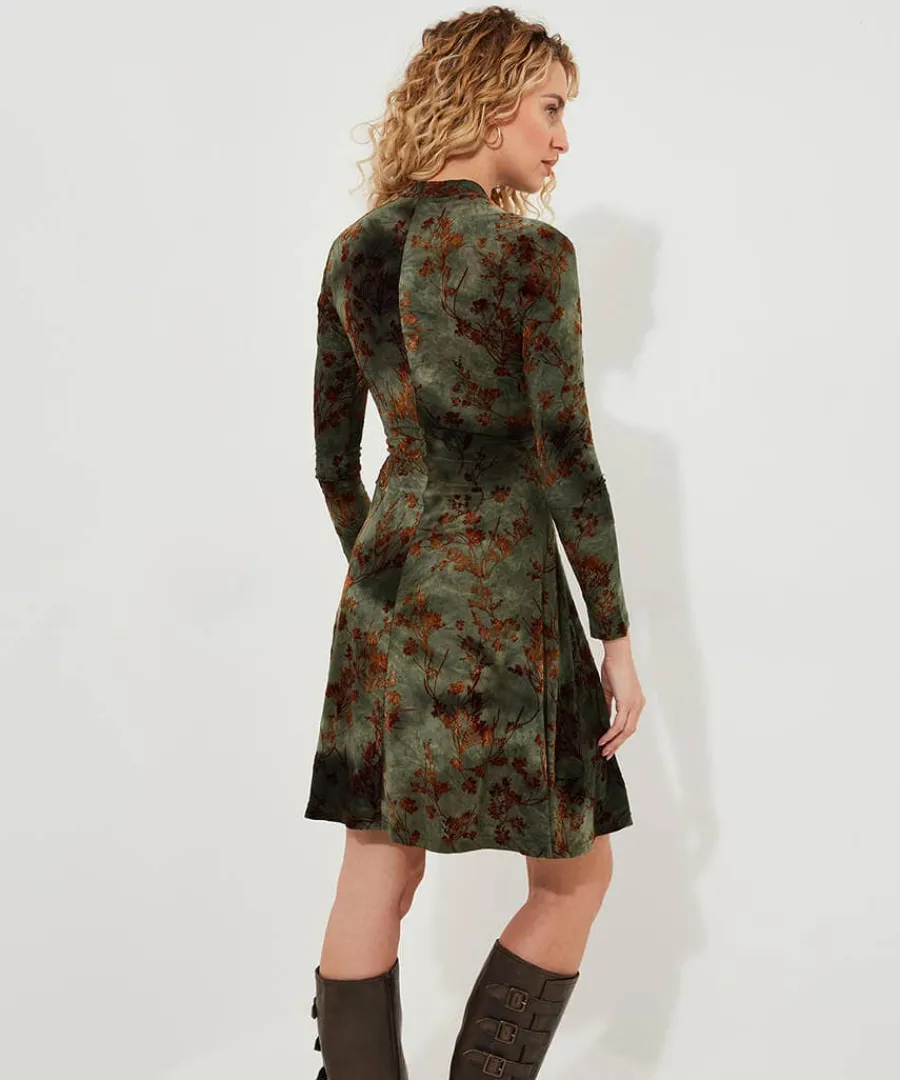 jemima_flocked_jersey_dre_3.webp Cheap Joe Browns Jemima Flocked Jersey Dress Green