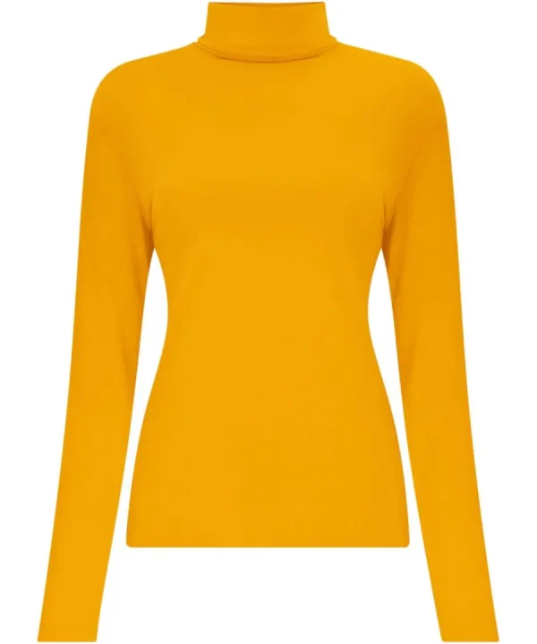 Online Joe Browns Jersey Roll Neck Top Ochre / Orange / Winter White / Berry / Black