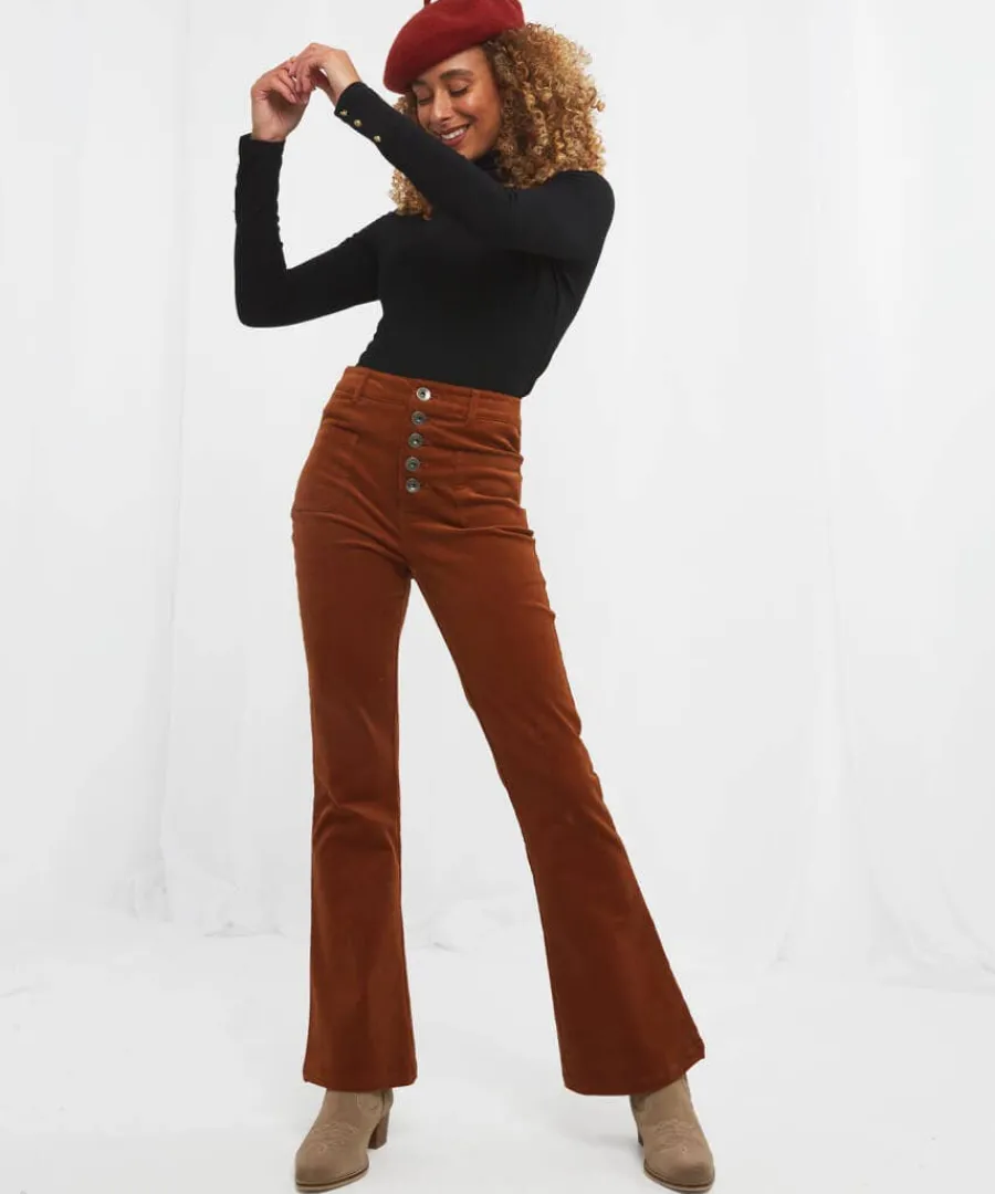 jersey_roll_neck_top_1-2.webp Shop Joe Browns Jersey Roll Neck Top Black / Berry / Orange / Winter White