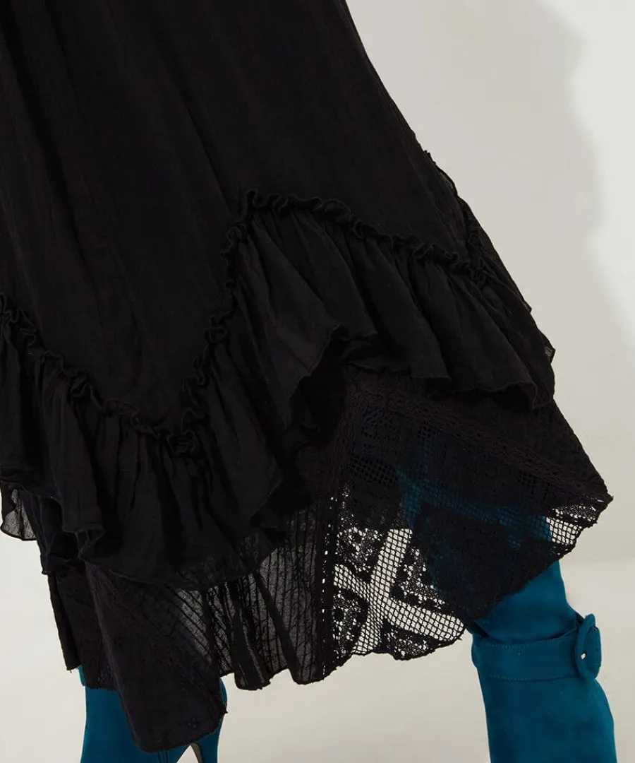 joes_cutabout_skirt_3.webp Sale Joe Browns Joe's Cutabout Skirt Black / Teal