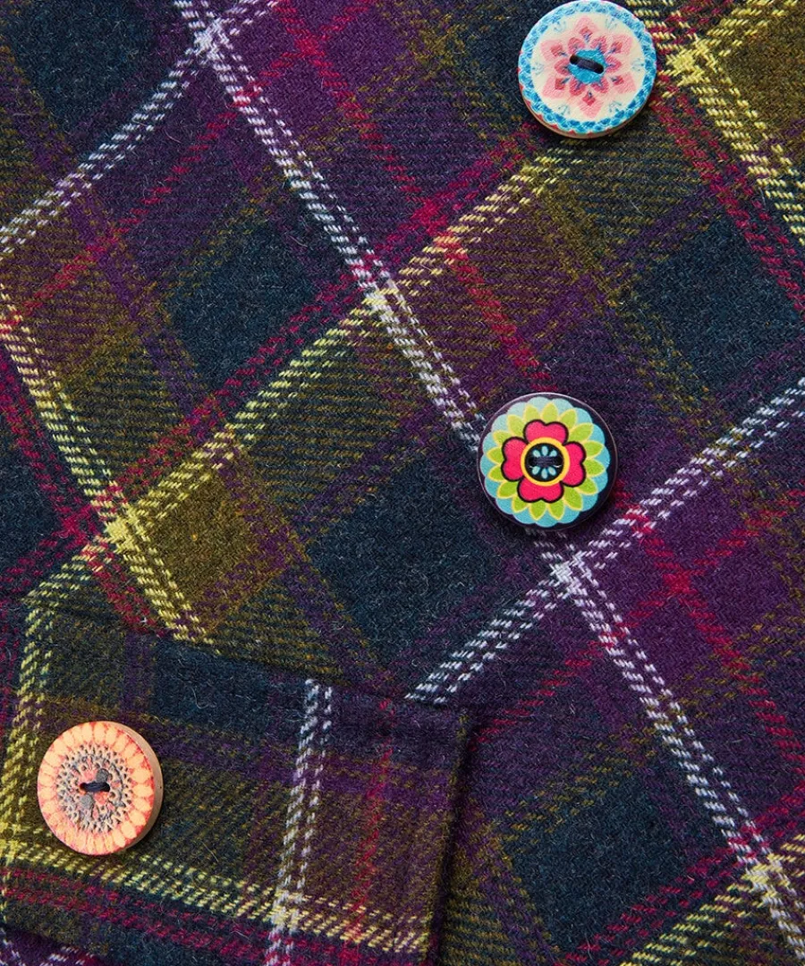 joes_favourite_checked_sk_5.webp Clearance Joe Browns Joe's Favourite Checked Skirt Purple